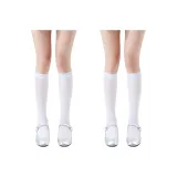 [2 упаковки] Отбеленные носки до икры *2