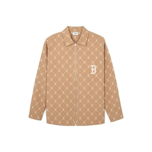 Mlb Base Logo SS24 Boston Red Sox Куртки Пальто Унисекс Абрикос