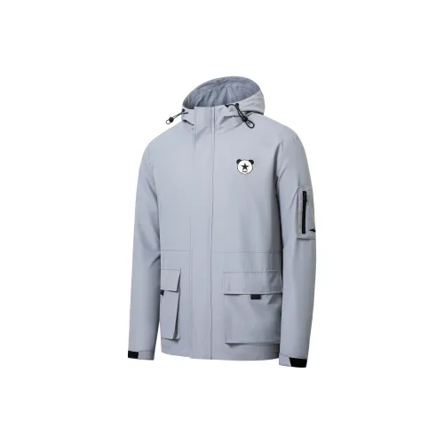 Erke Тренчкот Мужской Краб Оболочка Серый