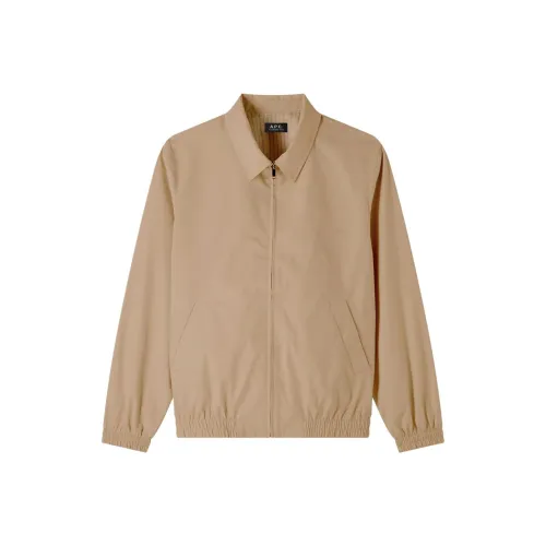 A.P.C. Joint Paragraph SS25 Куртки и Пальто Мужской Бежевый