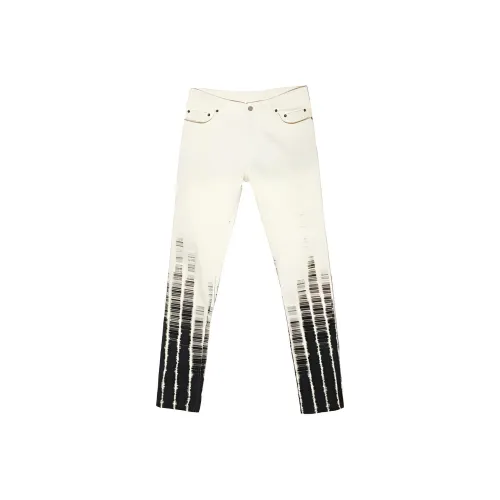 Ann Demeulemeester Айвори Мужские Джинсы