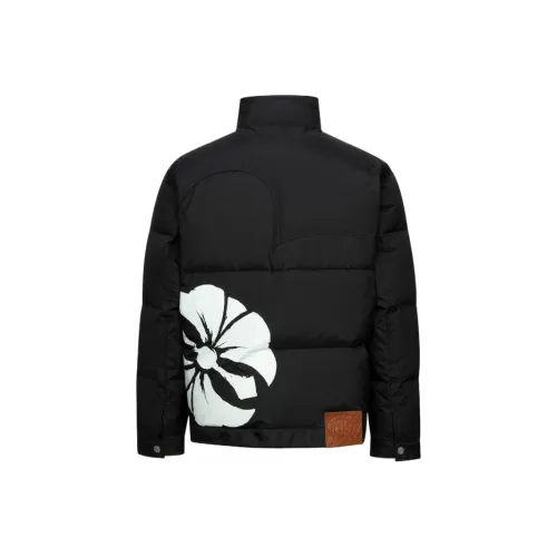 EVISU Черный Мужской Пуховик