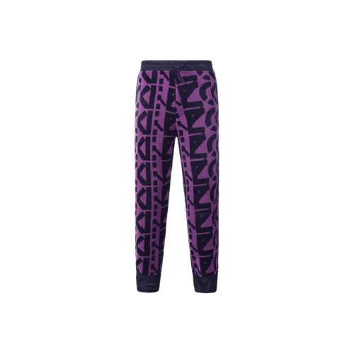 KENZO SPORT Фиолетовые Мужские Вязаные Спортивные Штаны
