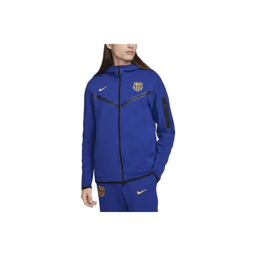 Nike F.C. Barcelona Tech Fleece Windrunner Куртки и Пальто Мужской Синий