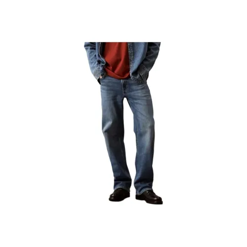 Calvin Klein Blue Men's Jeans Кальвин Кляйн Синий Мужской Джинсы