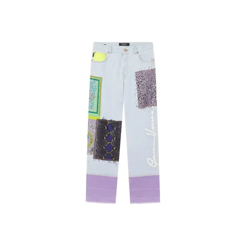 VERSACE Light Blue Men's Jeans VERSACE Светло-голубые мужские джинсы