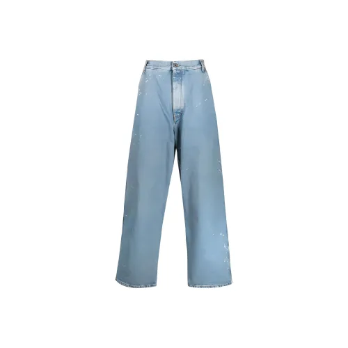 Off Белый Синий Мужские Джинсы