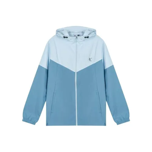 QIAODAN Тренчкот Мужской Светлый Прозрачный Синий Мягкий Серый Синий