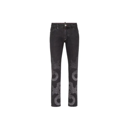 PHILIPP PLEIN Темно-серый Мужские Джинсы