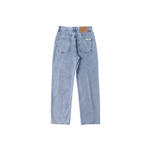 SCRM Светло-синие унисекс джинсы