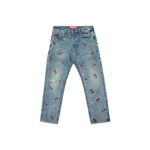 Мороженое Синий Унисекс Джинсы