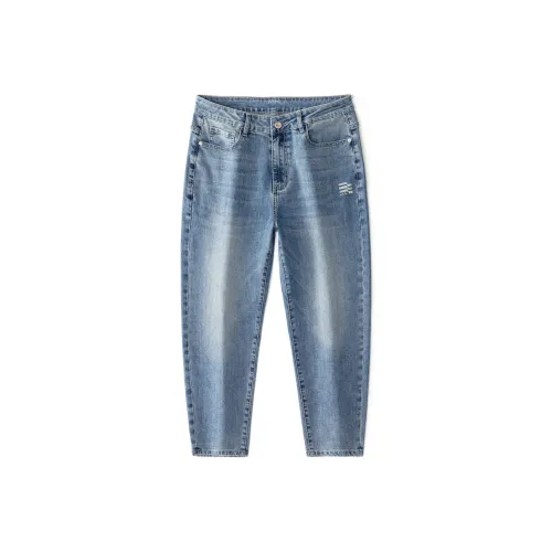 JUCY JUDY Джинсы Унисекс Винтаж Синий