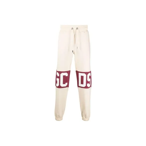 GCDS Экрю Мужские Вязаные Спортивные Штаны