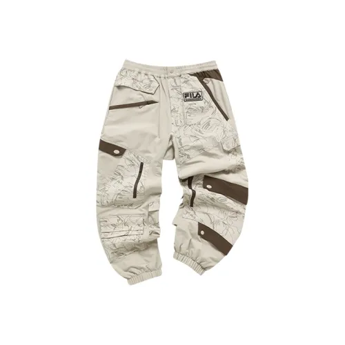 FILA FUSION FILA x White Mountaineering Вязаные тренировочные брюки мужские кожа серый