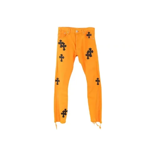 Chrome Hearts Orange Men's Jeans