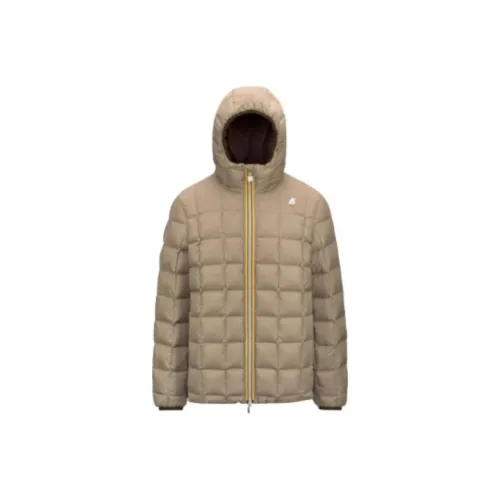 K WAY Бежевый Мужской Пуховик