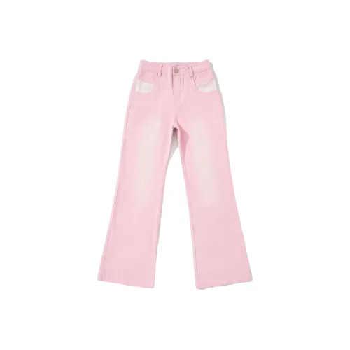 SENCE LA Расклешенные штаны Джинсы Unisex Light Розовый