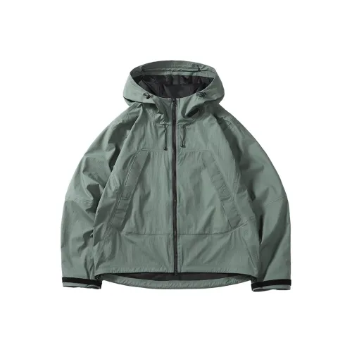 SET FUNS Outdoor Стиль Куртка Весенний и Осенний Унисекс Серый Зеленый