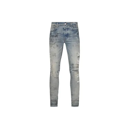 AMIRI Men's Blue Jeans AMIRI Мужские синие джинсы