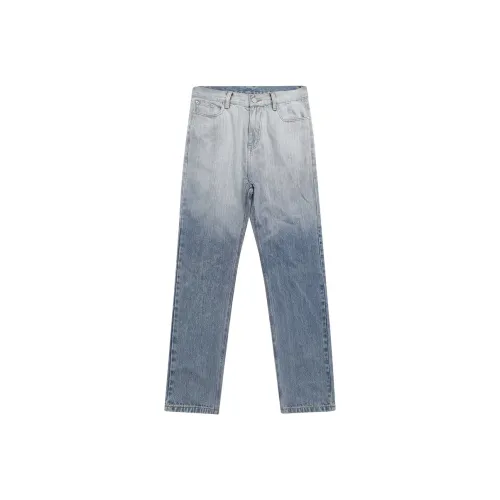 VAS＆CO Градиентные синие унисекс джинсы