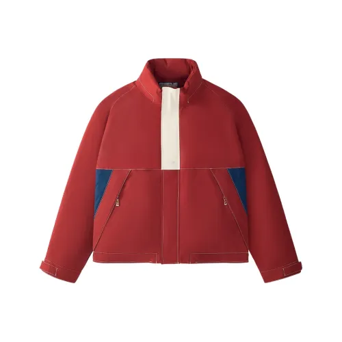 FILA FUSION Пуховик Мужской Бордовый с Молоком