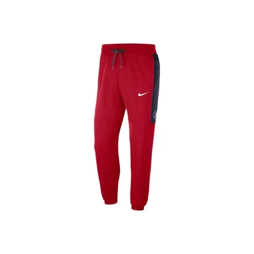 Nike Red Men's Knitted Training Pants Nike Красные Мужские Вязаные Тренировочные Штаны
