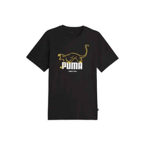 PUMA Basic GRAPHICS T-Shirt Мужской Черный 01
