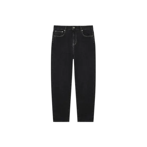 DKNY FW22 Прямой крой Брюки Джинсы Мужские Черные