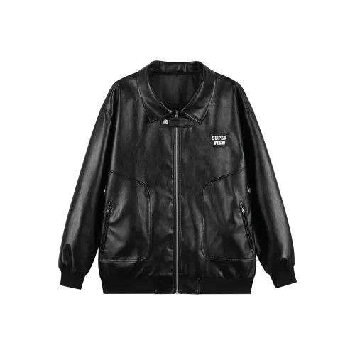 S.view Кожа Куртка Унисекс Черный