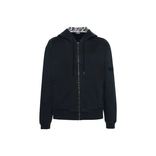 MISSONI SS24 Куртки Пальто Мужской Морской Синий