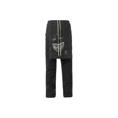 Rick Owens DRKSHDW FW22 Джинсы Мужские Черные