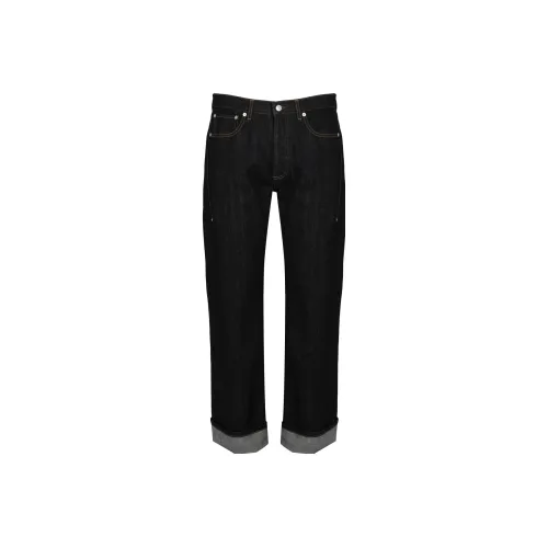 Alexander McQueen Индиго Мужские Джинсы