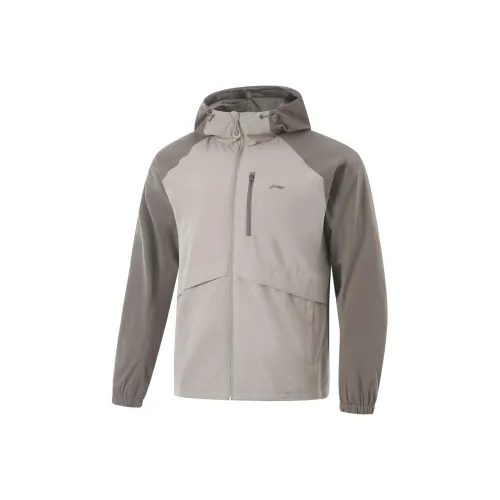 LINING Lotus Leaf Куртки и Пальто Мужской Дерево Серый Коричневый Пыльно-Серый