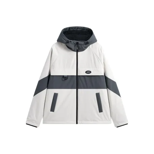 XTEP Vitality Series Пуховик Мужской Винтажный Белый Misty GREY