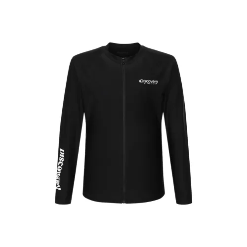 Discovery EXPEDITION Essential Men Full Zip Rashguard Черный Куртки Пальто Мужской Черный
