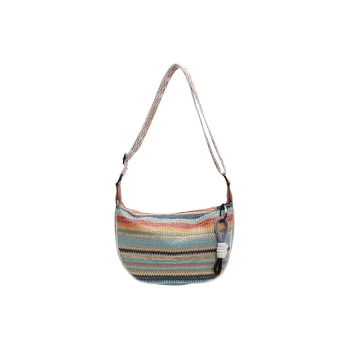 BUBM Плетеная сумка через плечо женская черная коричневая