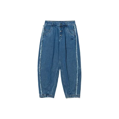 LINING Синий Мужские Джинсы