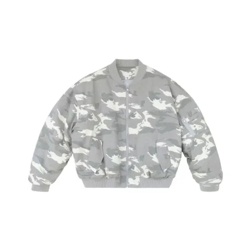 ANYWEARSTU Gray Camouflage Men's Down Jackets (Puffers) ANYWEARSTU Серый Камуфляж Мужские Пуховики