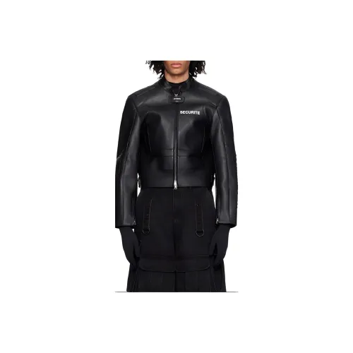 Vetements Черные Мужские Кожаные Куртки