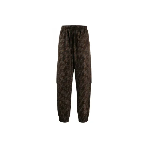 FENDI Brown Men's Casual Pants FENDI Коричневые Мужские Повседневные Брюки