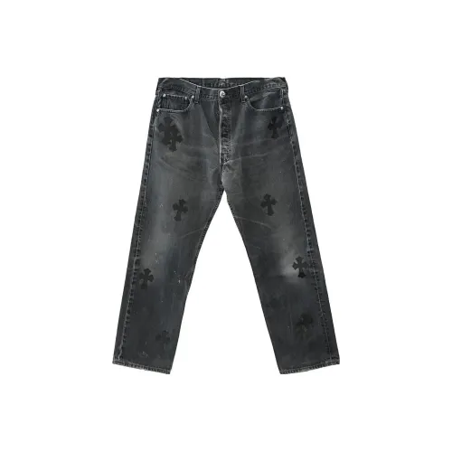 Chrome Hearts Дымчато-серый Мужские Джинсы