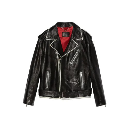 GUCCI Мужские черные кожаные куртки