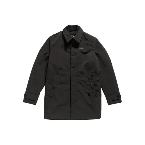 STAR RAW Темно-черный Мужской Тренч