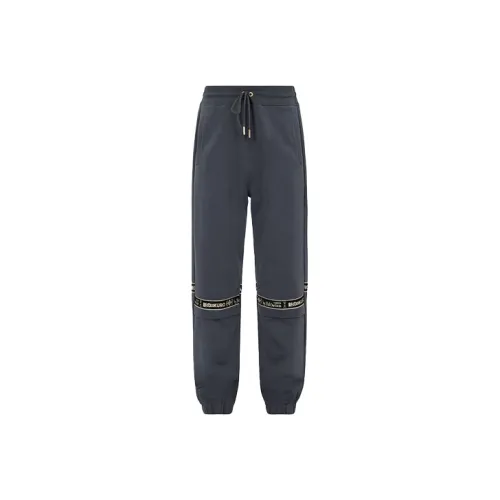EVISU Вязаные спортивные брюки мужские цвет темно-угольный