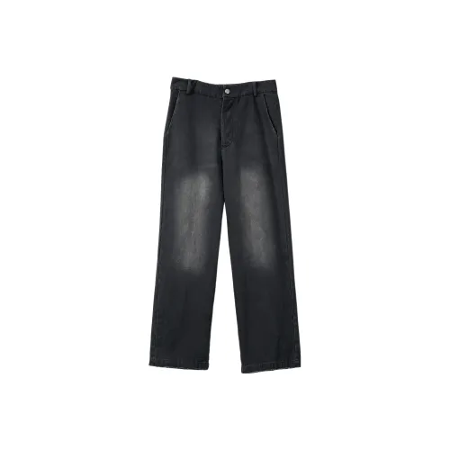 VANN VALRENCÉ Промытый черный Унисекс Джинсы