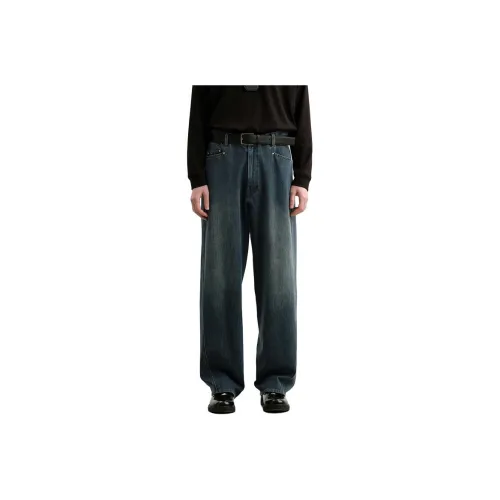 WHITT EPURE Джинсы Мужские Винтажные Синие