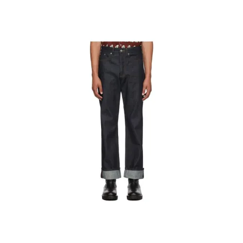DRIES VAN NOTEN Мужские черные джинсы