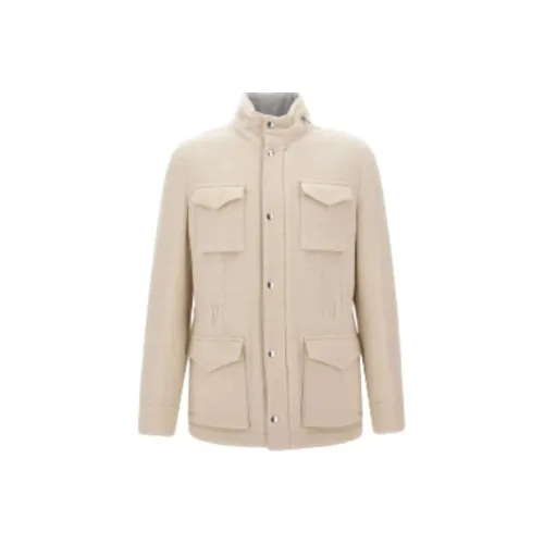 Eleventy FIRSTCLASS Made IN Italy Куртки Пальто Унисекс Бежевый