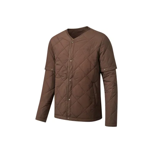 Saucony Хлопковый пуховик Мужской Темно-Кофейный
