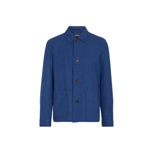 Ermenegildo Zegna Королевский Синий Мужские Куртки